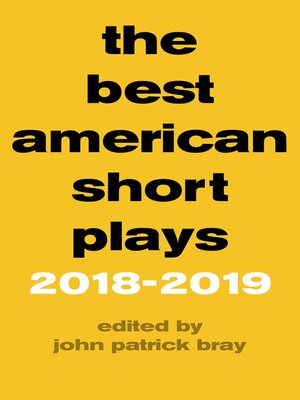 cover image of The Best American Short Plays 2018&#8211;2019